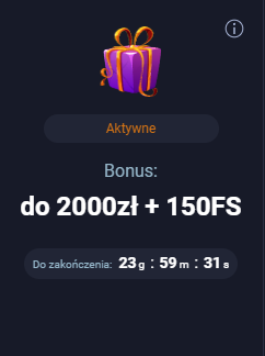 Aktywna promocja - bonus i czas trwania